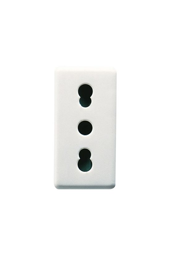 System 162 dugalj olasz P11/17 típus gyerekzárral fehér IP41 modultartó csavaros GEWISS - GW20203