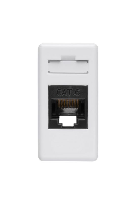 System adatcsatlakozó dugalj FTP 1M RJ45 8(8) Cat6 falonkívüli süllyesztett fehér GEWISS - GW20685