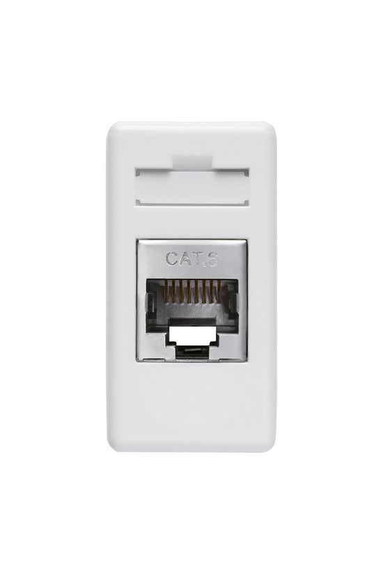 System adatcsatlakozó dugalj FTP 1M RJ45 8(8) Cat6 falonkívüli süllyesztett fehér GEWISS - GW20686