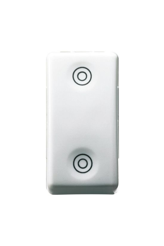 System N101+1 nyomó reteszelt moduláris 1M 1- nyomó/érintő 2z fehér 1P IP41 beépített GEWISS - GW20520