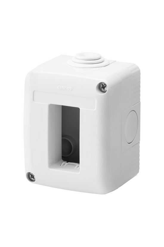 System szerelvénydoboz 1M 1-egység függőleges szürke műanyag IP40 27Combi GEWISS - GW27001