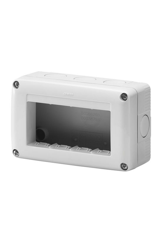 System szerelvénydoboz 4M 1-egység függőleges szürke műanyag IP40 27Combi GEWISS - GW27004