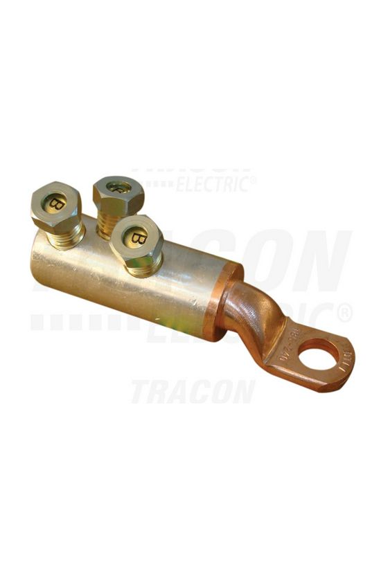 Szakadófejes kábelsaru réz/alumínium M16 185-240mm2-rézRM ónozott 16M/csavar TRACON - RA185-240CS16