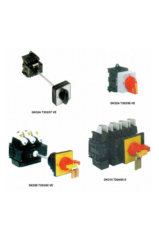 Szakaszoló be-ki kapcsoló 160A 3P 1000V tokozott rövid forgatókaros GK160-T103/76 ST Ganz KK - 651-1603-203