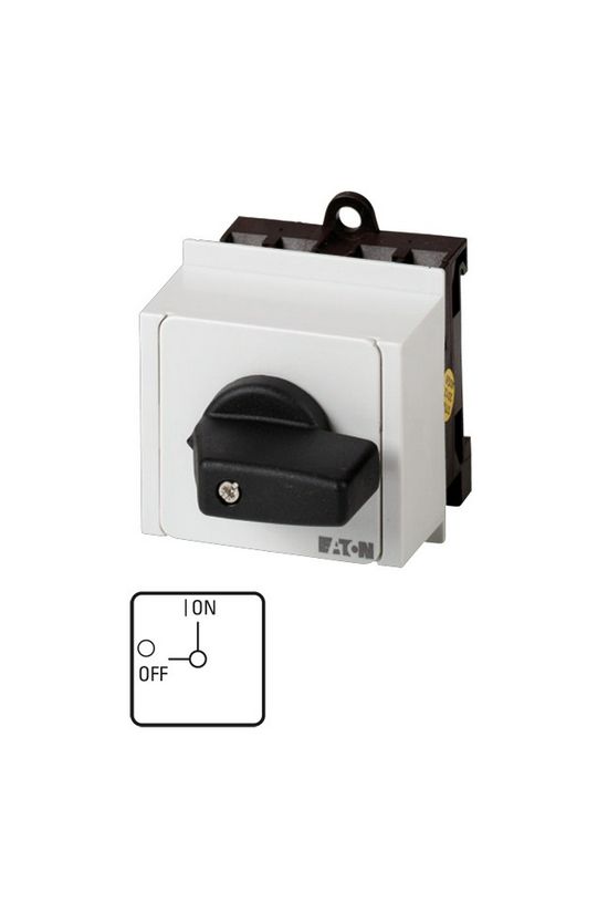 Szakaszoló be-ki kapcsoló 20A 1P 5.5kW/400VAC-3 ráépíthető sorolható fix T0-1-8200/IVS EATON - 074471