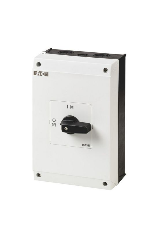 Szakaszoló be-ki kapcsoló 63A 3P 30kW/400VAC-3 ráépíthető tokozott fekete P3-63/I4 EATON - 207356
