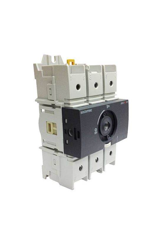 Szakaszoló be-ki kapcsoló alapkészülék 100A 3P ráépíthető sorolható fix Sirco M3 SOCOMEC - 22003010