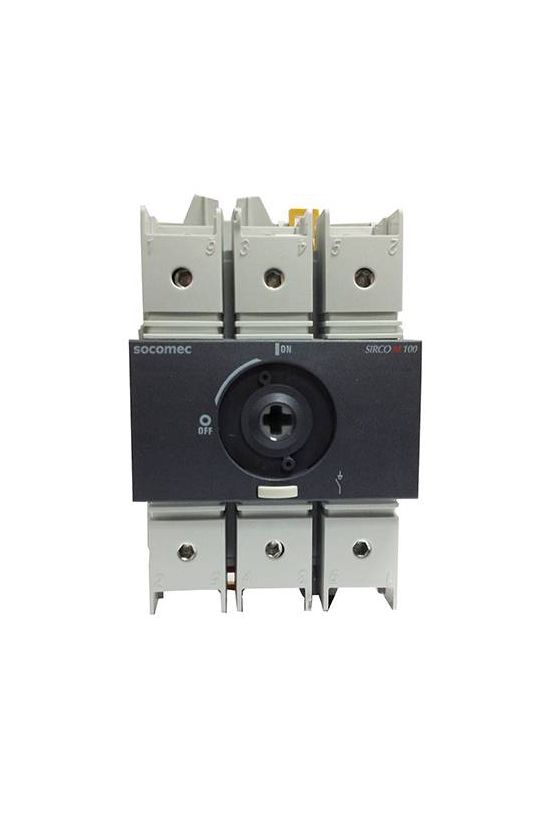 Szakaszoló be-ki kapcsoló alapkészülék 100A 3P ráépíthető sorolható fix Sirco M3 SOCOMEC - 22003010