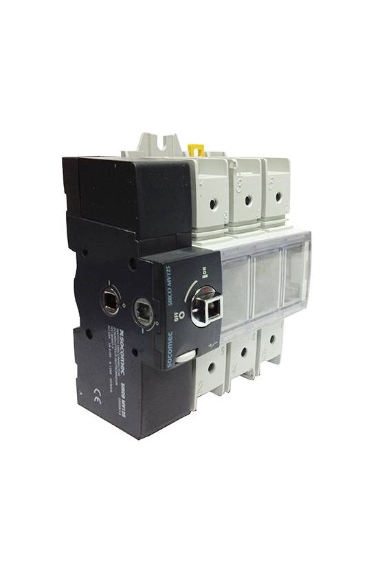 Szakaszoló be-ki kapcsoló alapkészülék 125A 3P ráépíthető sorolható fix Sirco MV SOCOMEC - 22003012