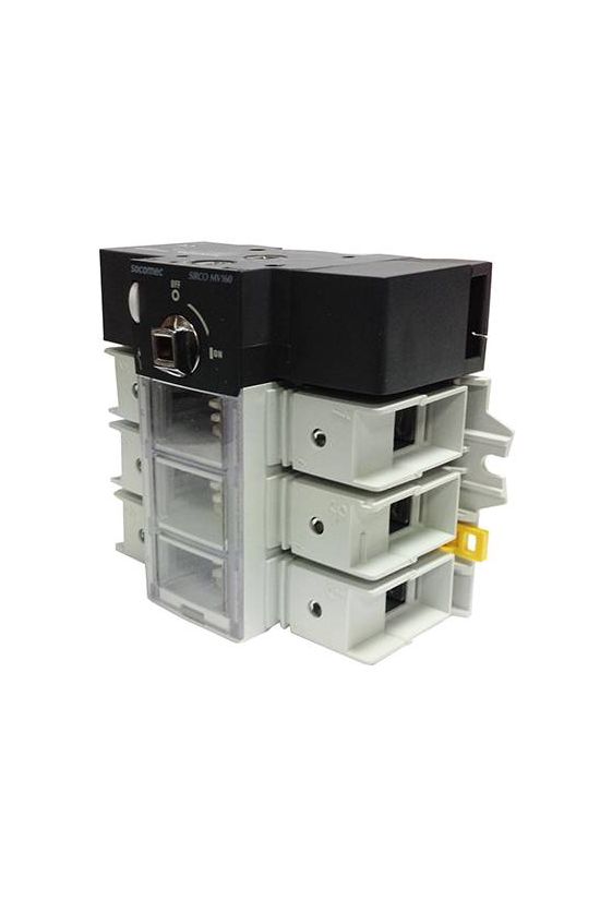 Szakaszoló be-ki kapcsoló alapkészülék 160A 3P ráépíthető sorolható fix Sirco MV SOCOMEC - 22003016