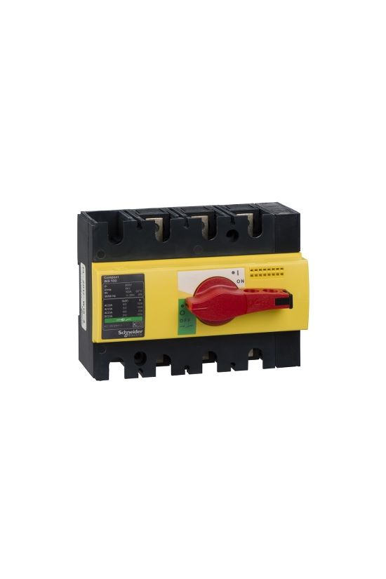Szakaszoló fő- és vészkapcsoló 100A 690V 3P ráépíthető beépíthető sorolható INS100100 Schneider - 28924