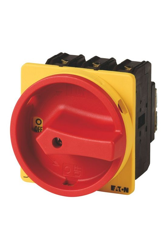 Szakaszoló fő- és vészkapcsoló 63A 4P 30kW/400VAC-3 beépíthető fix piros P3-63/EA/SVB/N EATON - 010398