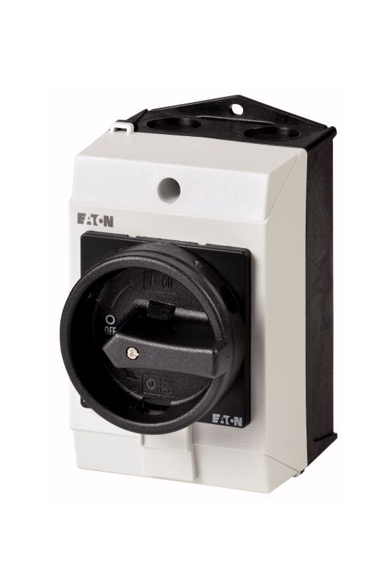 Szakaszoló főkapcsoló 20A 3P 5.5kW/400VAC-3 ráépíthető tokozott fekete T0-2-1/I1/SVB-SW EATON - 207148