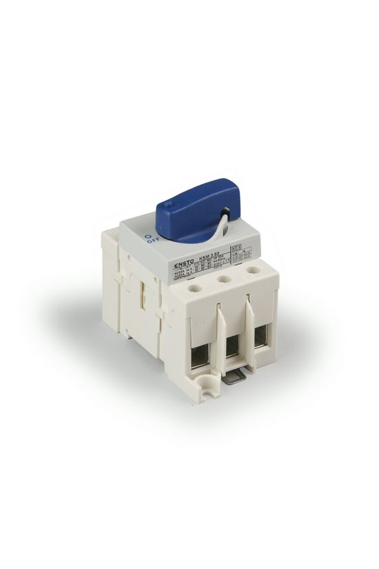 Szakaszoló főkapcsoló 63A 3P 690V ráépíthető fix rövid forgatókaros zárható Ensto - KSM3.63