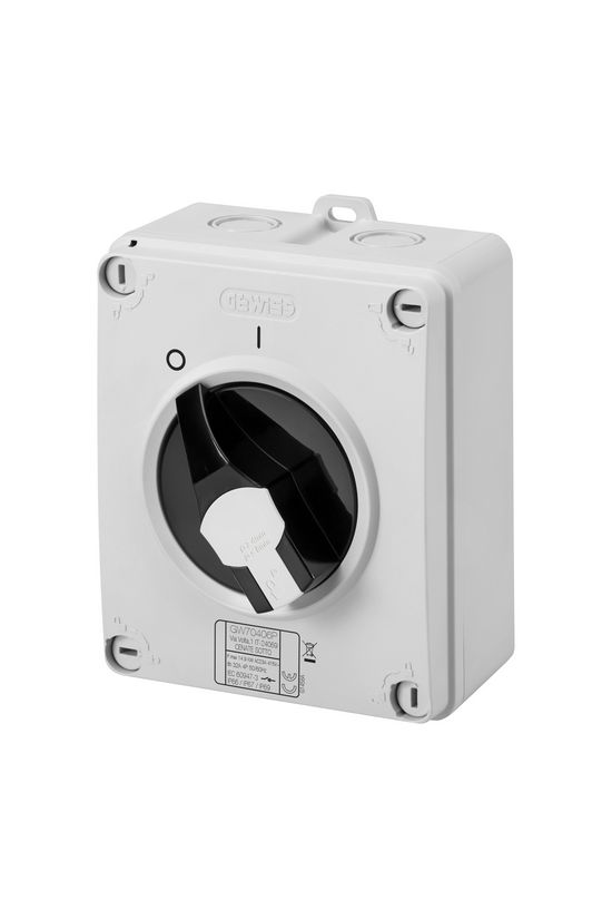 Szakaszoló vész- be-ki kapcsoló 2P 16A tokozott IP66 70RTHP GEWISS - GW70401P