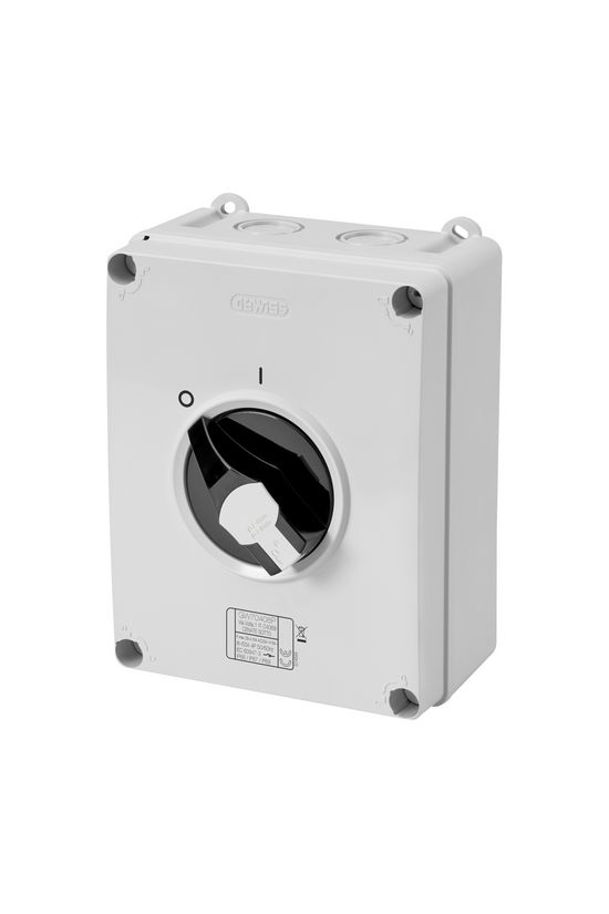 Szakaszoló vész- be-ki kapcsoló 4P 63A tokozott IP66 70RTHP GEWISS - GW70408P