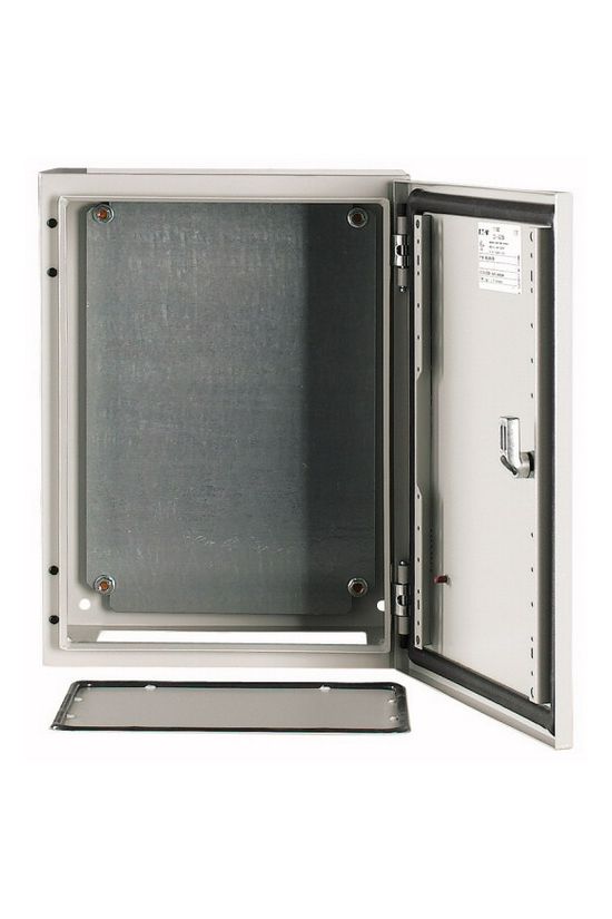 Szekrény fali sorolható acél szerelőlappal 400mm 300mmx 200mmx IP66 szürke CS-43/200 EATON - 111682