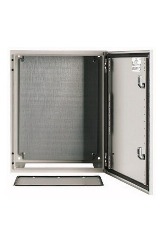 Szekrény fali sorolható acél szerelőlappal 500mm 400mmx 250mmx IP66 szürke CS-54/250 EATON - 111690