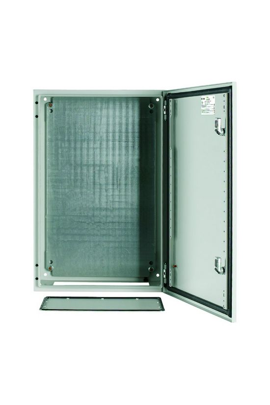 Szekrény fali sorolható acél szerelőlappal 600mm 400mmx 200mmx IP66 szürke CS-64/200 EATON - 111693