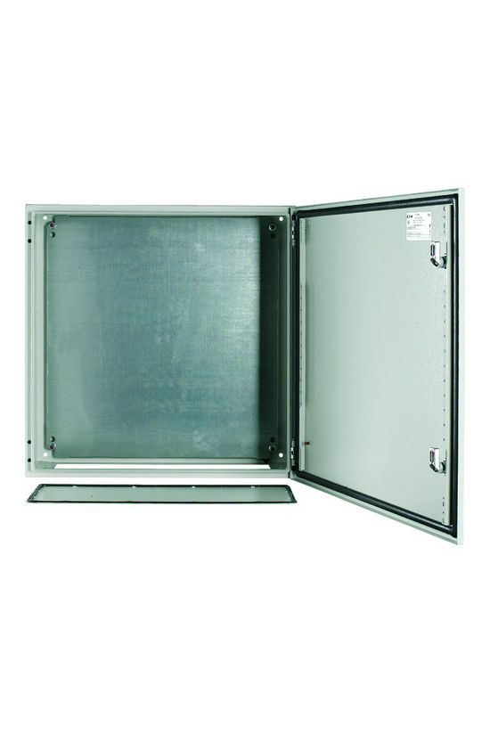 Szekrény fali sorolható acél szerelőlappal 600mm 600mmx 200mmx IP66 szürke CS-66/200 EATON - 111698