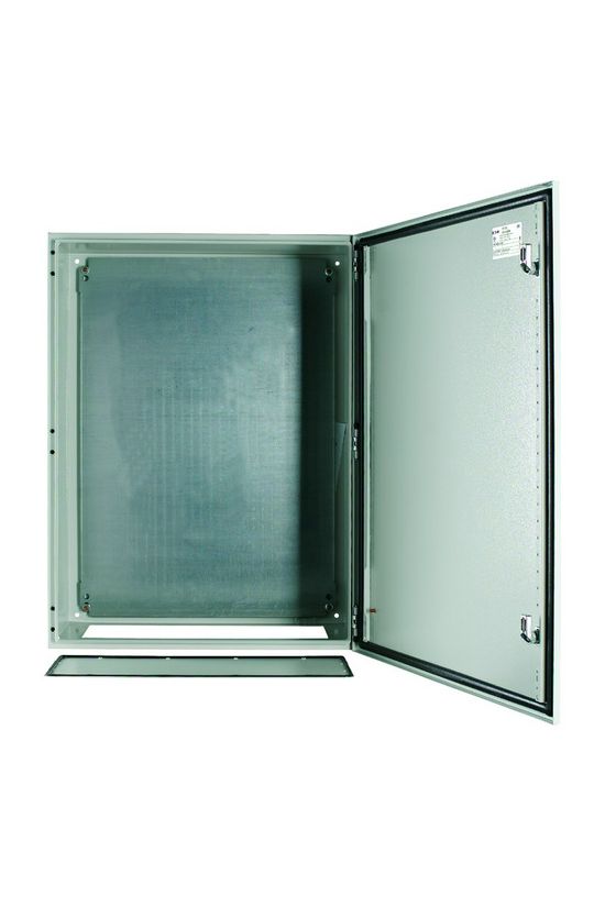 Szekrény fali sorolható acél szerelőlappal 800mm 600mmx 300mmx IP66 szürke CS-86/300 EATON - 111708