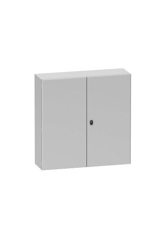 Szekrény fali teli ajtós acél 1200mm 1200mmx 300mmx IP55 szürke Spacial S3D Schneider - NSYS3D121230D