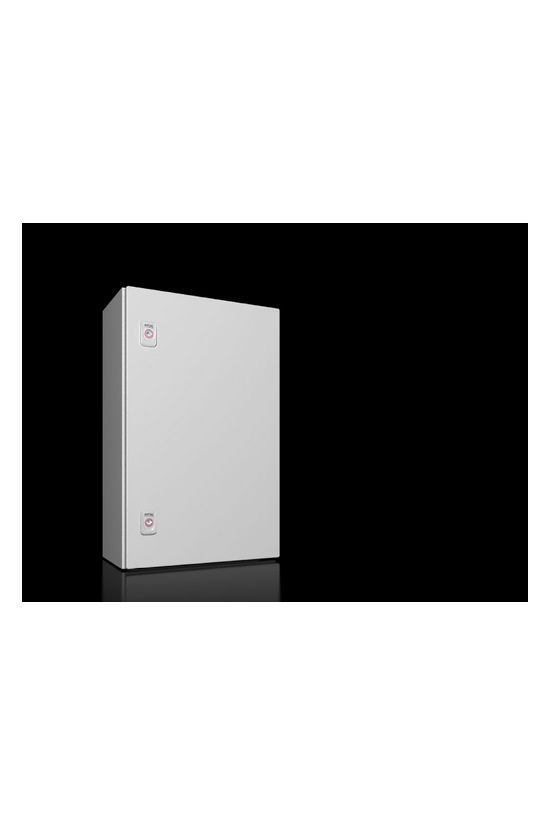 Szekrény fali teli ajtós acél szerelőlappal 600mm x 380mm x 210mm IP66 AX 1038.000 Rittal - 1038000