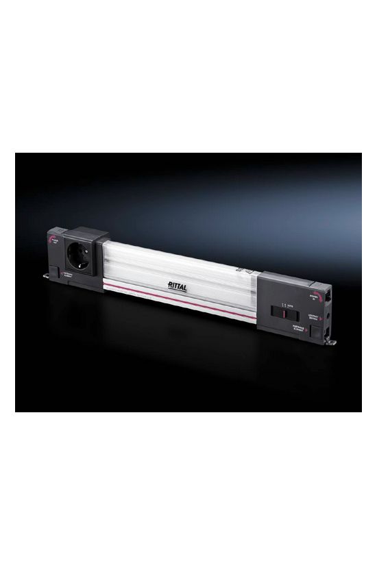 Szekrényvilágító beépített LED-es 11W 230V alumínium IP20 kapcsolóval SZ Rittal - 2500210