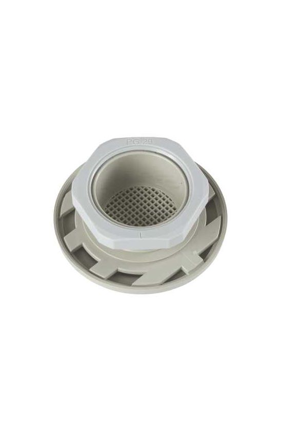 Szellőzőnyílás d=38mm lyukba 63mmx 63mmx 1ventilátorhoz műanyag csavaros ClimaSys CA Schneider - NSYCAG38LP