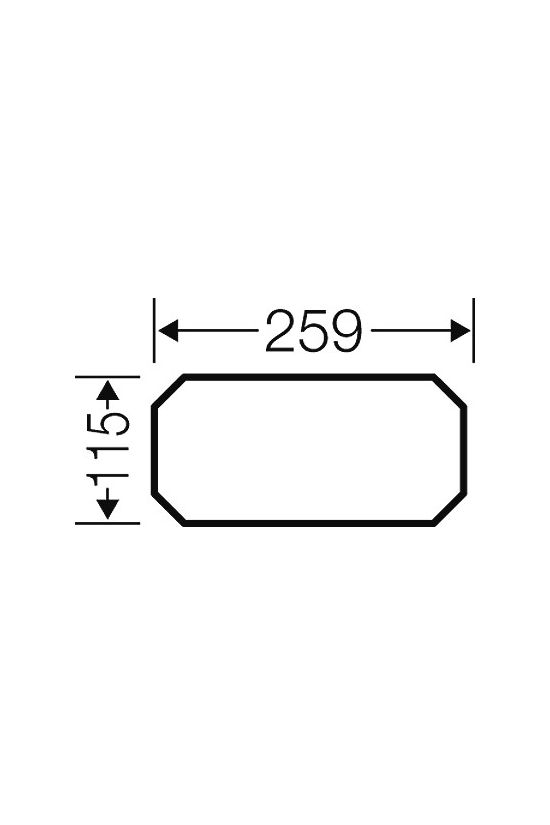 Szerelőlap MI701-hez műanyag 265mm-sz kezeletlen MiMP1 ENYMETER Hensel - 2000016