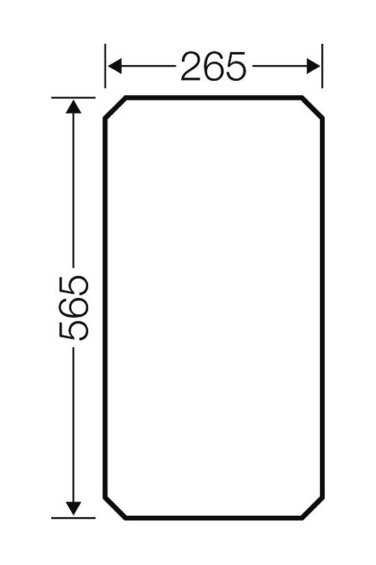 Szerelőlap MI704-hez műanyag 565mm-ma 265mm-sz kezeletlen MiMP4 ENYMETER Hensel - 2000019