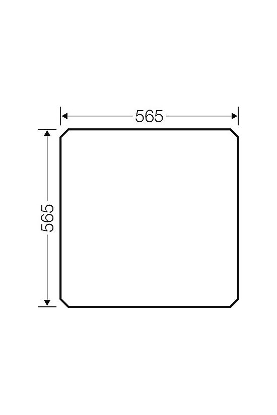 Szerelőlap MI708-hoz műanyag 565mm-ma 565mm-sz kezeletlen MiMP8 ENYMETER Hensel - 2000020