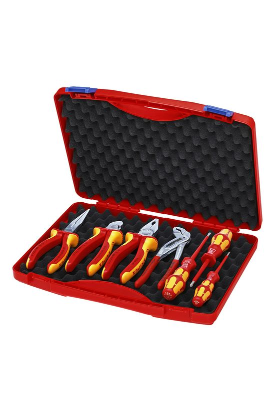 Szerszámláda villanyszerelő készlet 340×56×275mm műanyag kofferben 7-darab KNIPEX - 002115