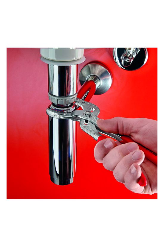 Szifon- és konnektorfogó max.d75mm-befogás piros falsemm-nyitás 250mm KNIPEX - 8113250