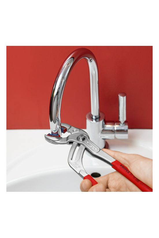 Szifon- és konnektorfogó max.d75mm-befogás piros falsemm-nyitás 250mm KNIPEX - 8113250