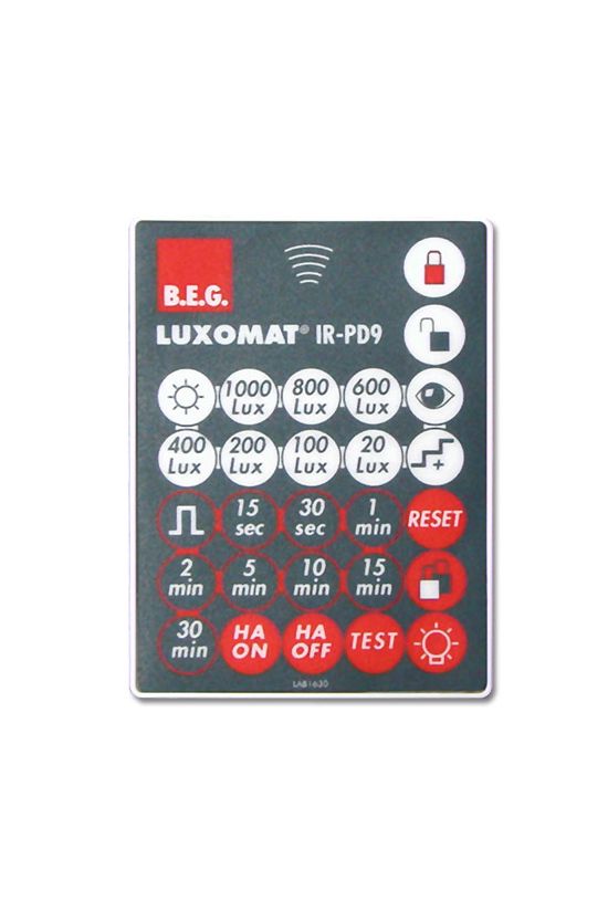 Távirányító PD9-M-1C érzékelőhöz infravörös (IR) fekete IR-PD9 B.E.G. - 92201