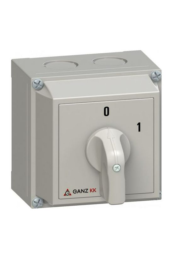 Terhelés 0-1 be-ki kapcsoló 3P 20A tokozott KKM0-20-6002 Ganz KK - 3AC6002XB00S20