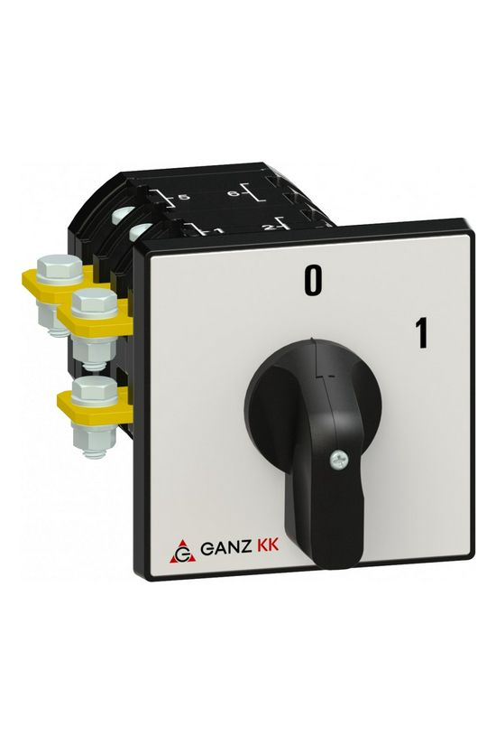 Terhelés be-ki kapcsoló 3P 115A előlapra KK2-115-6002 Ganz KK - 904-6002-901
