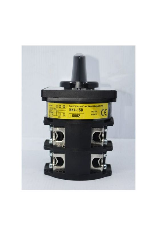 Terhelés be-ki kapcsoló 3P 150A előlapra KK4-150-6002 Ganz KK - 502-0006-002