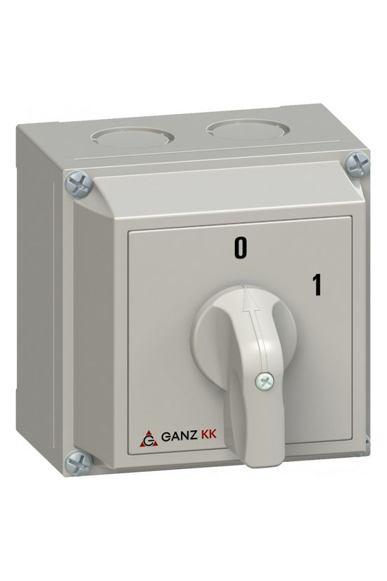 Terhelés be-ki kapcsoló 4P 20A tokozott KKM0-20-6044 Ganz KK - 3AC6044XB00S20
