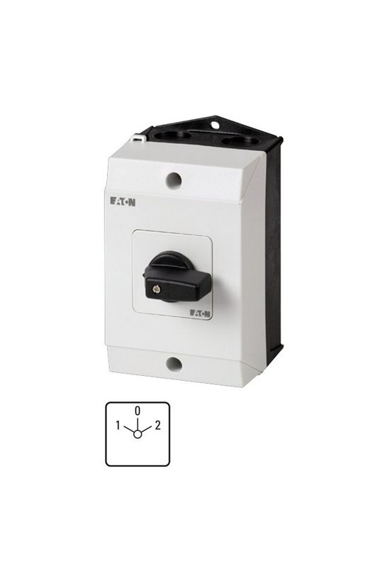 Terhelés irányváltó kapcsoló 3-pólus 20A 4kW/AC-3/400V ráépíthető tokozott T0-3-8401/I1 EATON - 207132