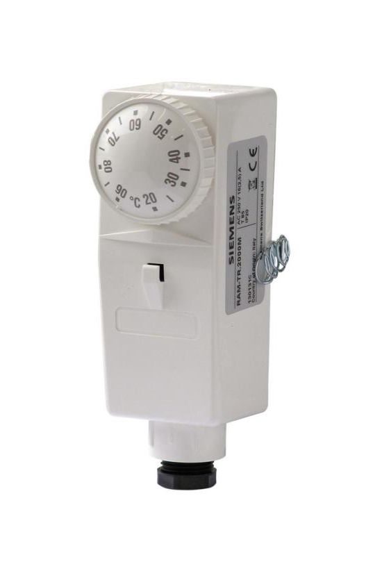 Termosztát csőre ikerfémes 20-90°C 16A/AC-1/400V 24-230V50Hz 1v rászerelhető IP20 RAM-TR SIEMENS - RAM-TR.2000M