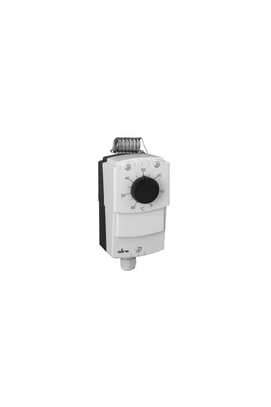 Termosztát ipari fali spirál kapillárcső 0-60°C 15A/AC-1/400V 230V50Hz 1v IP65 JET-120R ALRE - JA046100