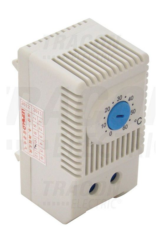 Termosztát sorolható szellőzés 0-60°C 10A 250V záró TRACON - THMS-10