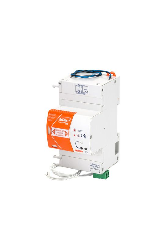 Teszt/visszakapcsoló 4P/25-100A/100-500mA áram-védőkapcsolóhoz (FI) 90ReStart GEWISS - GW90969