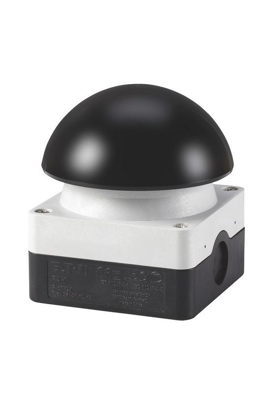 Tokozott láb/tenyér gomba-nyomó 1-z 1-ny visszaugró fekete FAK-S/KC11/I EATON - 229749