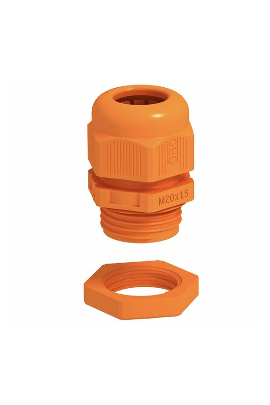 Tömszelence tűzálló M 20 ellenanyával 6-13mm-kábelátmérőhöz műanyag V-TEC VM20+ OR OBO-BETTERMANN - 7205660