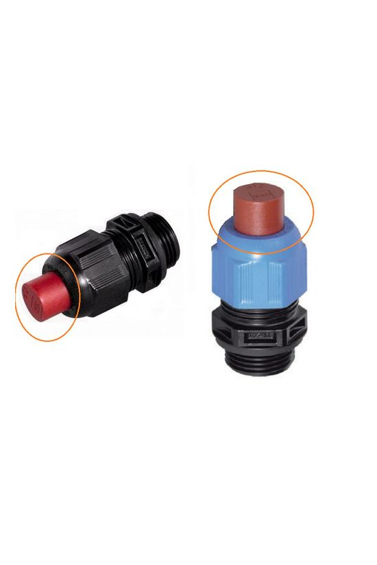 Tömszelence záródugó d=12mm M 20 műanyag piros STAHL - 240049