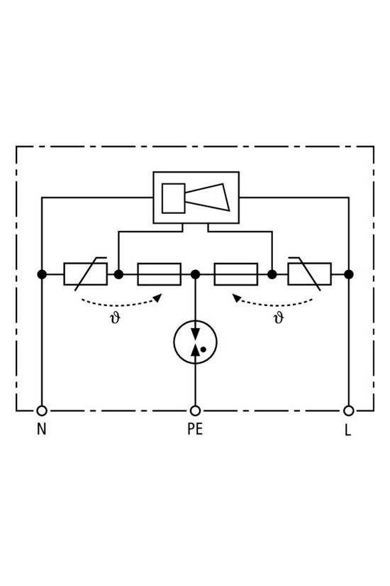 Túlfeszültség-finomvédelem DEHNflex installációs C T3 2P 230V/AC 3kA(L-N) DFL M 255 DEHN - 924396