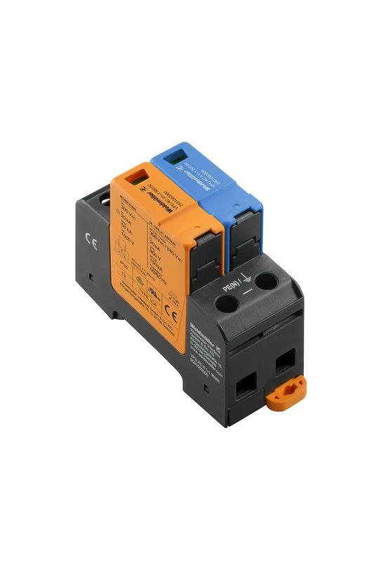 Túlfeszültség-levezető dugaszolható 1P+N T2 230V/AC 20kA 2M VPU AC II 1+1 300/50 Weidmüller - 2591060000